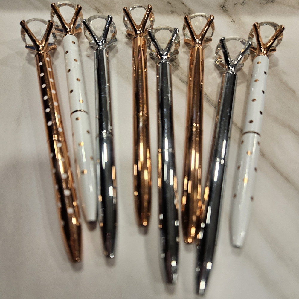 Elegant Diamond Top Pens Set - Picture 2 of 4